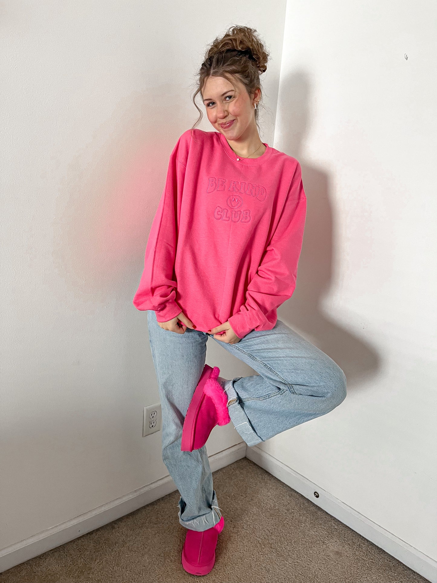 Be Kind Club Pink Crew