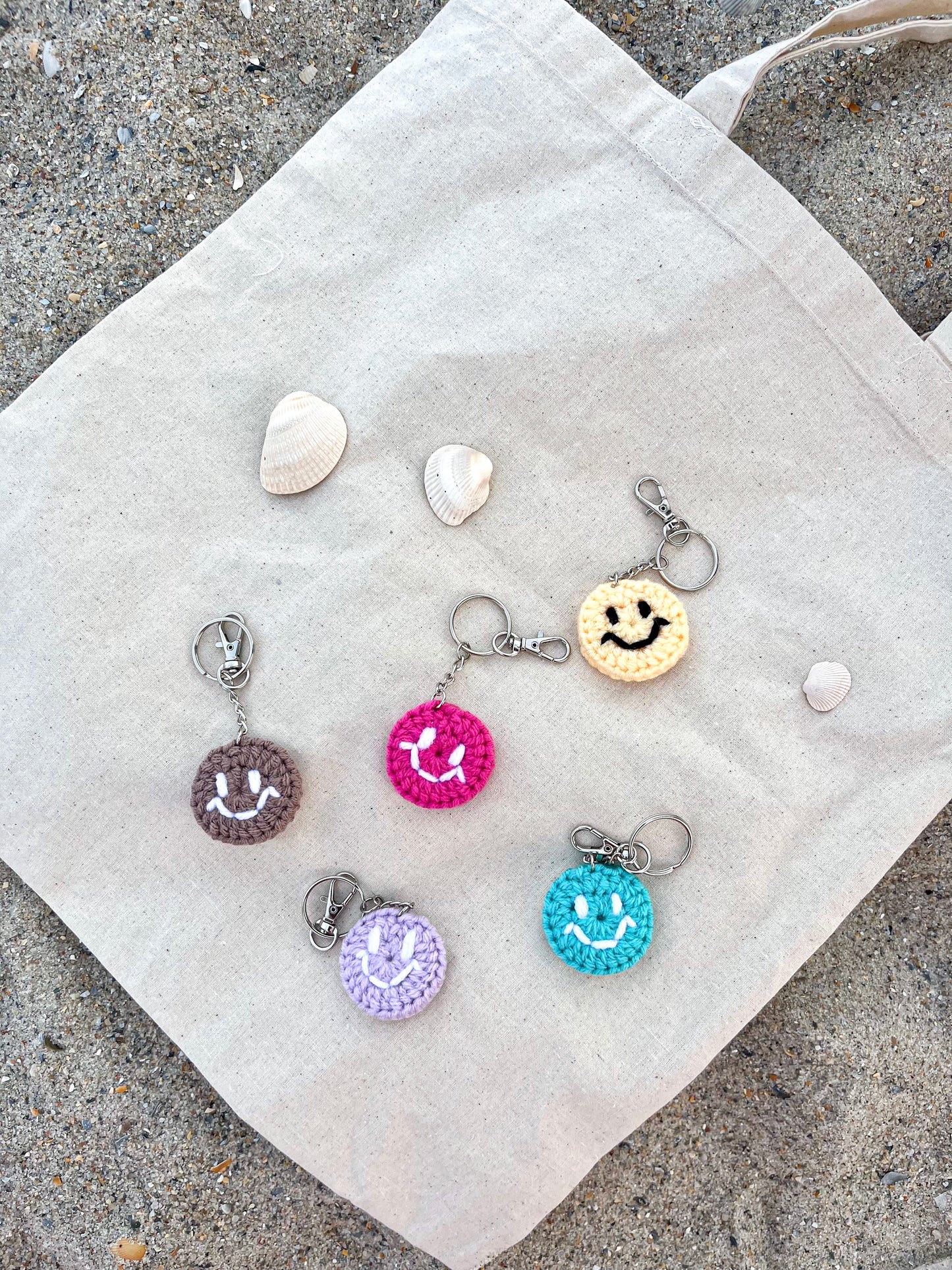 Smiley Face Keychains